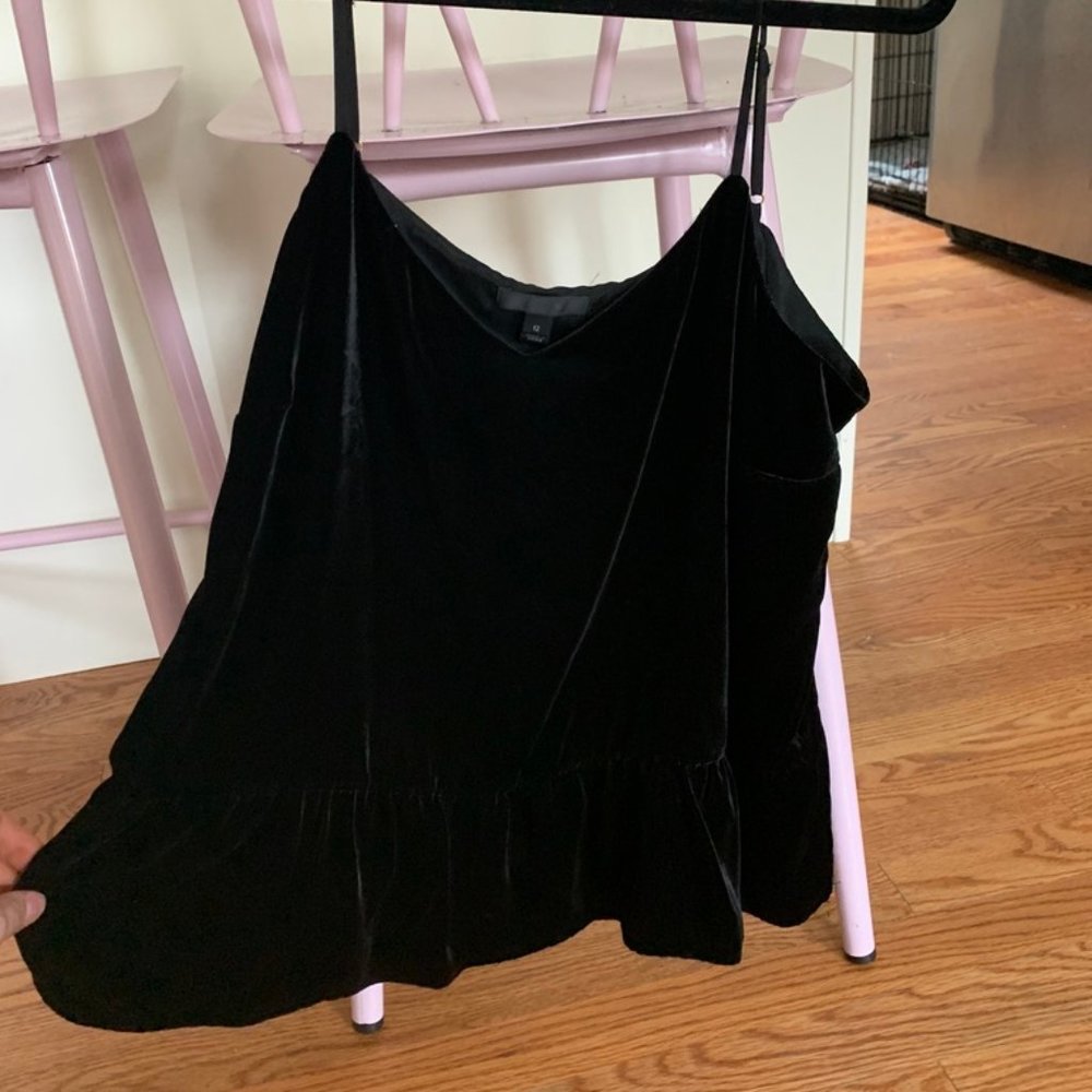 Black Velvet Tank Top